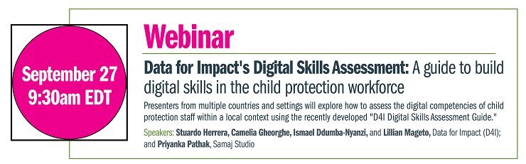 D4I’s Digital Skills Assessment: A guide to build digital skills in the child protection workforce