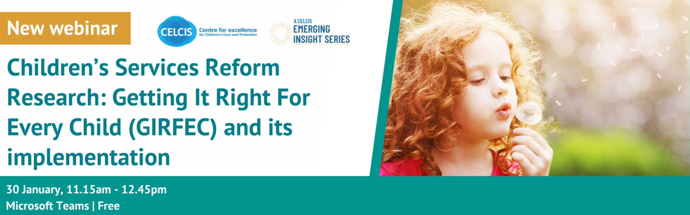 Emerging Insights Children’s Services Reform Research: Getting It Right For Every Child (GIRFEC) and its implementation