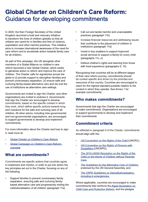 Screenshot of Guidance