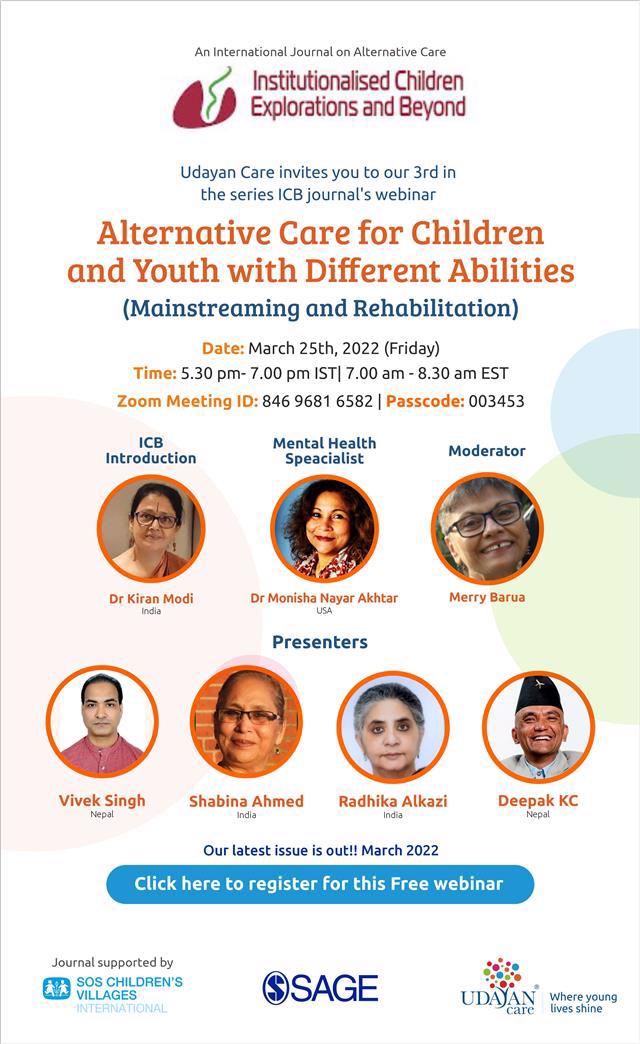 Alternative Care for Children and Young Persons with Different Abilities