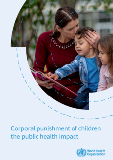 Image of cover of report with a mother kissing her child