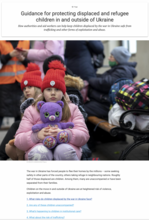 UNICEF guidance on displaced children in Ukraine