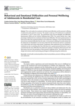Behavioral and Emotional Difficulties and Personal Wellbeing of Adolescents in Residential Care