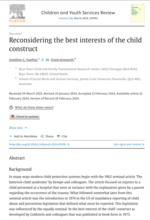 Reconsidering the best interests of the child construct